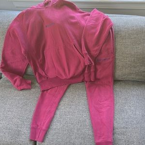 Champion Sweat Suit in Maroon